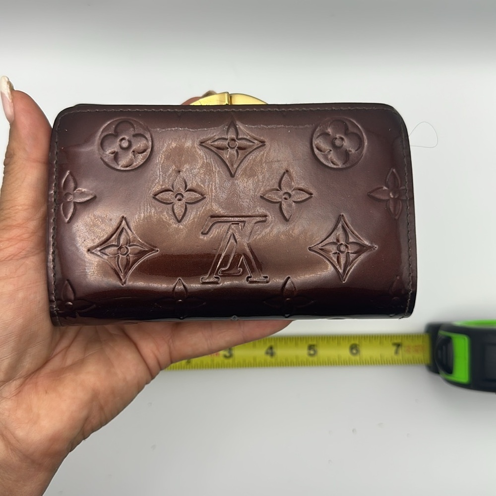 EUC Louis Vuitton Monogram Vernis Porte Monnaie Billets Viennois Kisslock Wallet - Picture 4 of 6